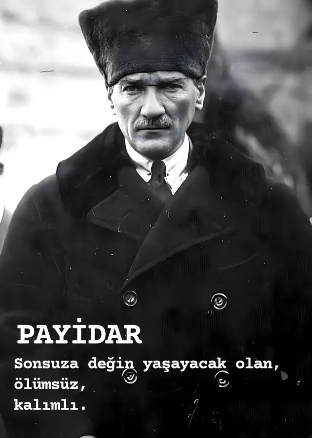 Mustafa Kemal Atatürk: Payidarlık ve Anayasal Demokrasi metal tablo