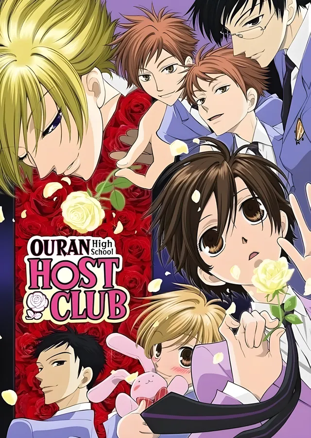 Ouran Host Club: Güllerle Çevrili Kadro metal tablo