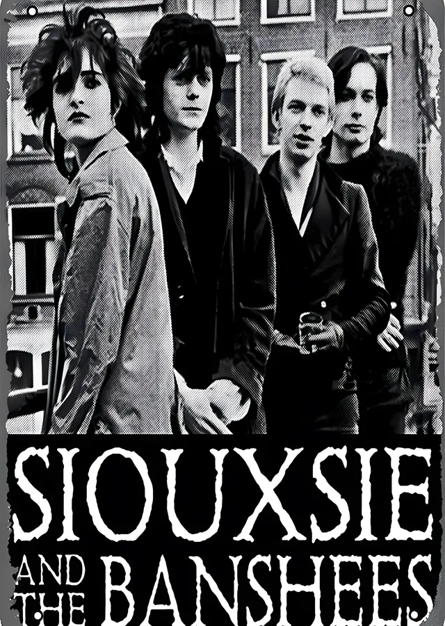 Siouxsie and the Banshees metal tablo