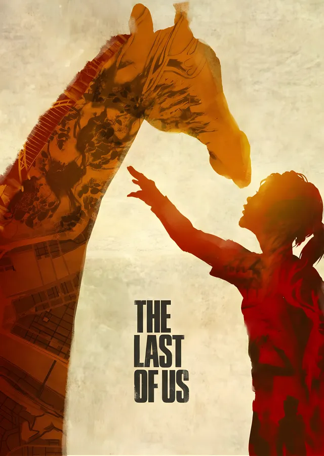 The Last of Us: Zürafa Silueti metal tablo
