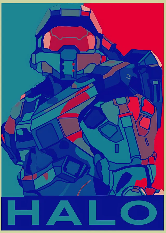 Halo: Pop Art metal tablo