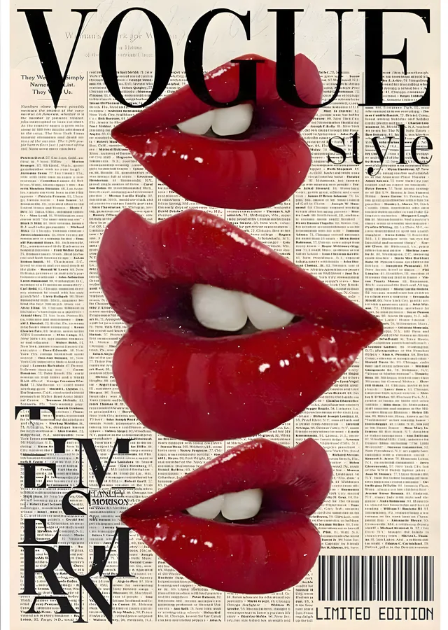 Vogue Style: Temptation metal tablo