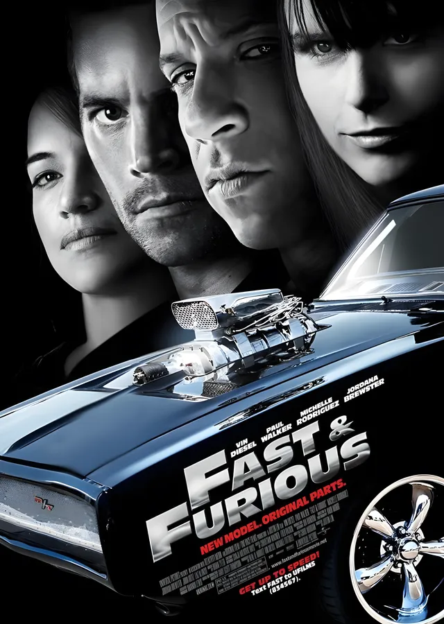 Fast & Furious: New Model Original Parts metal tablo