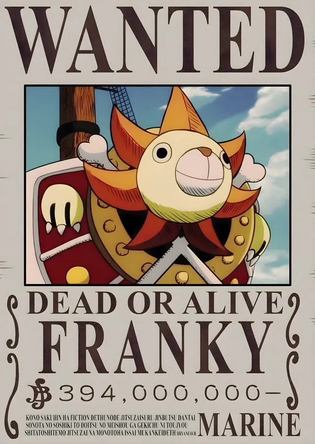 Franky: Tamirci Süper Robot metal tablo