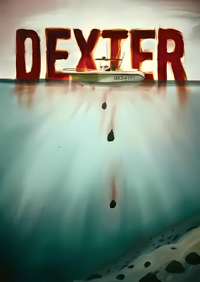 Dexter: Denizde Tekne metal tablo