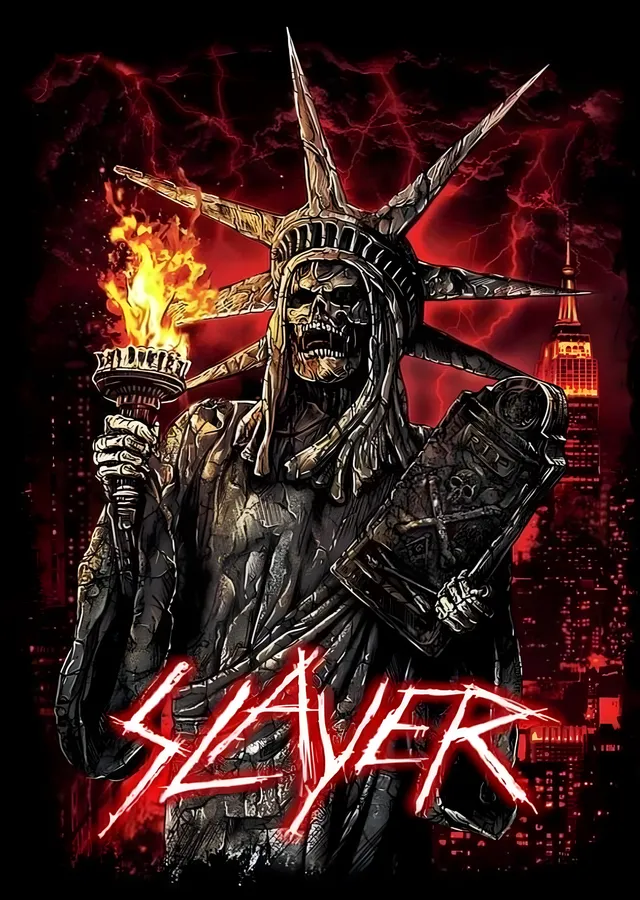 Slayer: Özgürlük Heykeli metal tablo