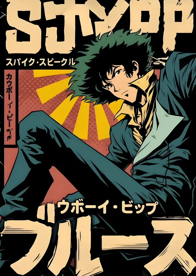 Cowboy Bebop - Spike Spiegel metal tablo