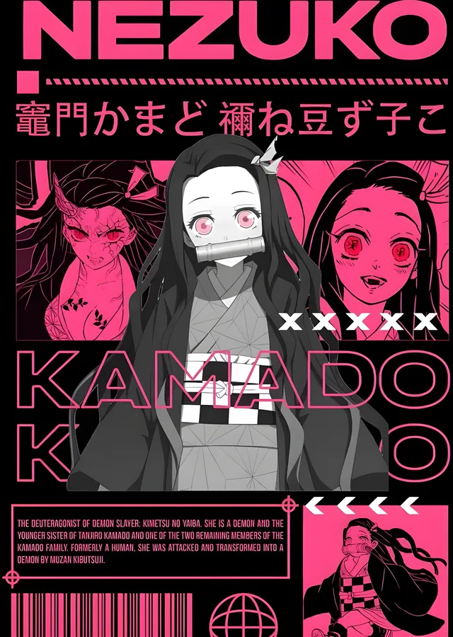 Kimetsu no Yaiba: Nezuko metal tablo