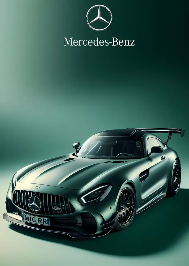 Mercedes-AMG-GT-R Spor Araba metal tablo