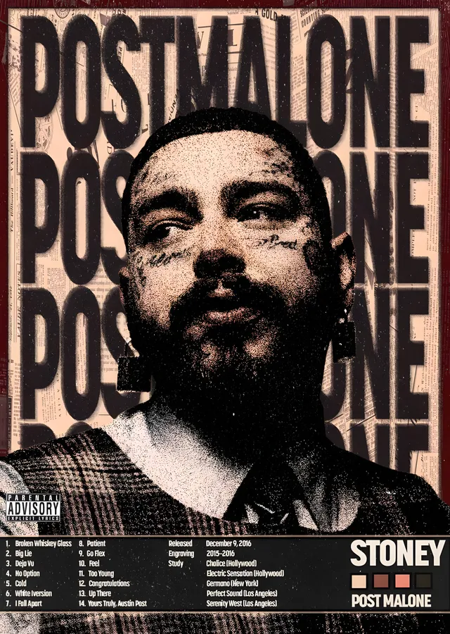 Post Malone: Stoney metal tablo