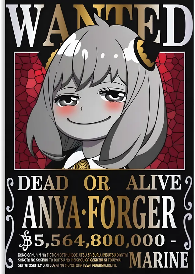 Spy x Family: Anya Forger Aranıyor Afişi metal tablo