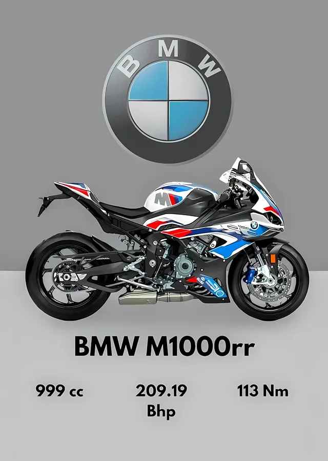 BMW M 1000 RR - Amblem metal tablo