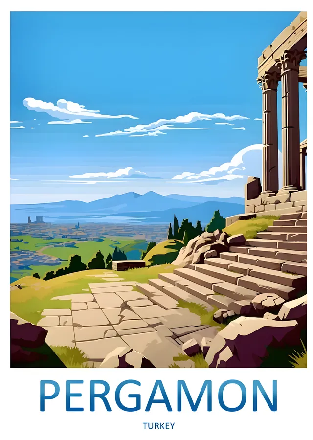 Pergamon: Türkiye'nin Antik İmparatorluğu metal tablo