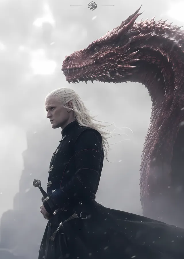 House of the Dragon - Daemon Targaryen metal tablo