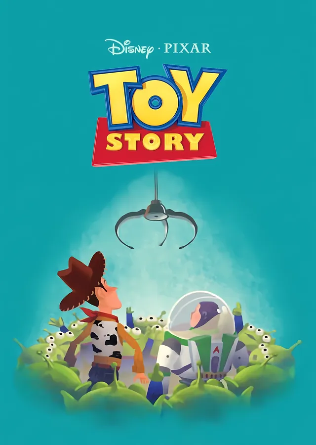 Toy Story - Vinç ve Uzaylılar metal tablo