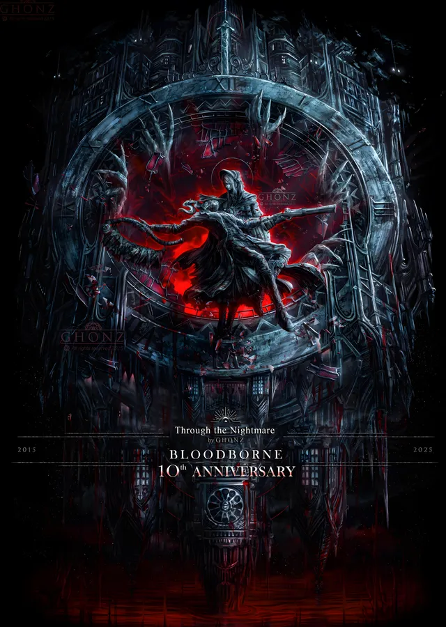 Bloodborne: 10. Yıl metal tablo