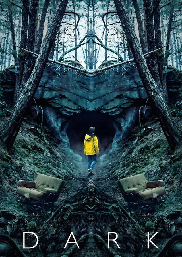 Dark - Tünelde Sarı Ceket metal tablo