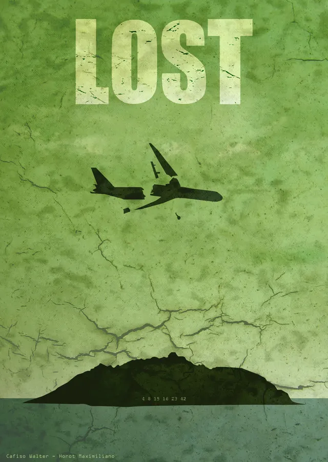 LOST: Yeşil Ada metal tablo