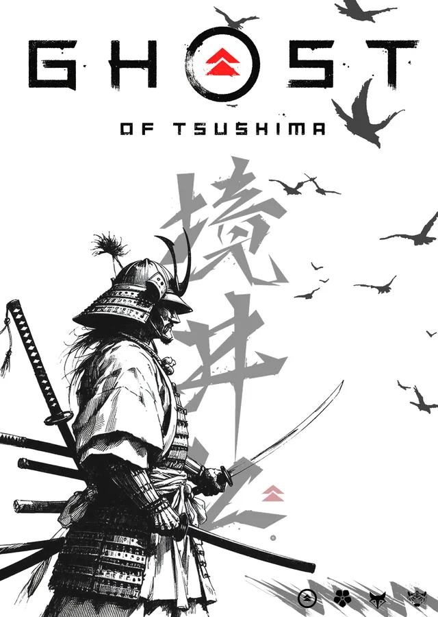 Ghost of Tsushima: Sumi-e metal tablo
