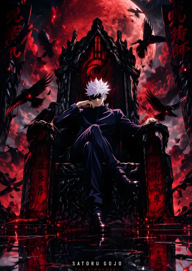 Jujutsu Kaisen - Gojo Satoru Tahtta metal tablo