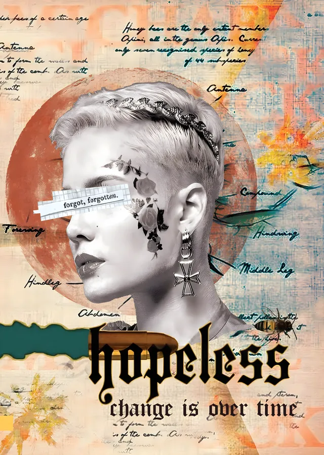Hopeless: Change Is Over Time metal tablo