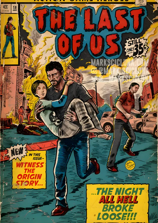 The Last of Us: Çizgi Roman metal tablo