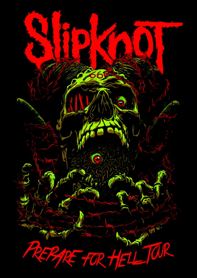 Slipknot: Cehennem Turuna Hazırlan metal tablo