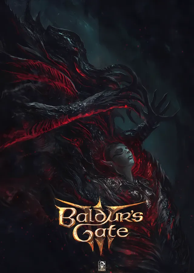 Baldur's Gate 3: Karanlık Güçler metal tablo