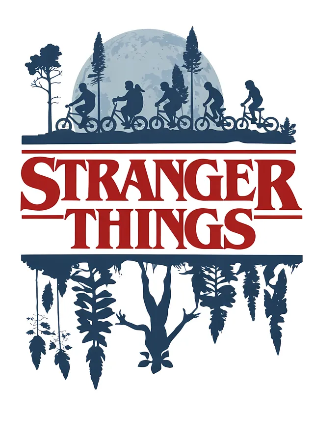 Stranger Things: Mistik Orman Seyahati metal tablo