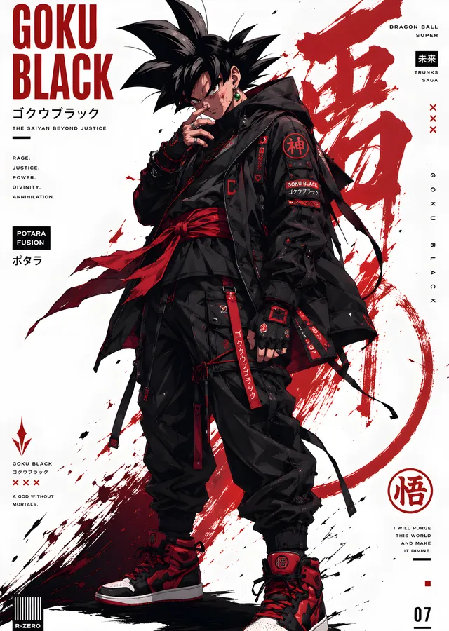 Dragon Ball Super · Goku Black metal tablo