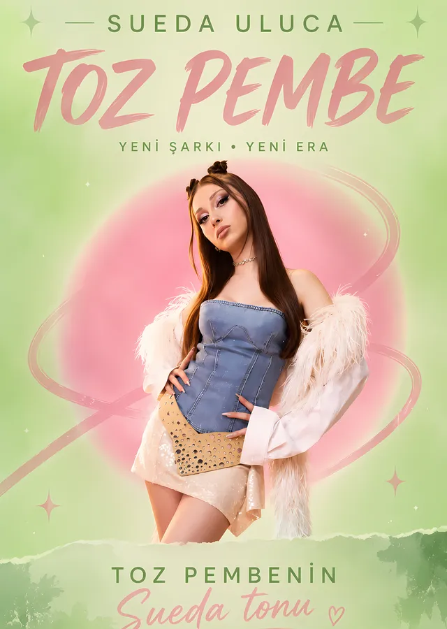 Sueda Uluca: Toz Pembe Şarkı Kapağı metal tablo