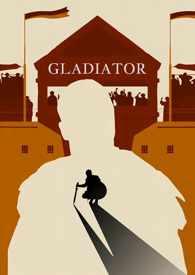 Gladiator Film metal tablo