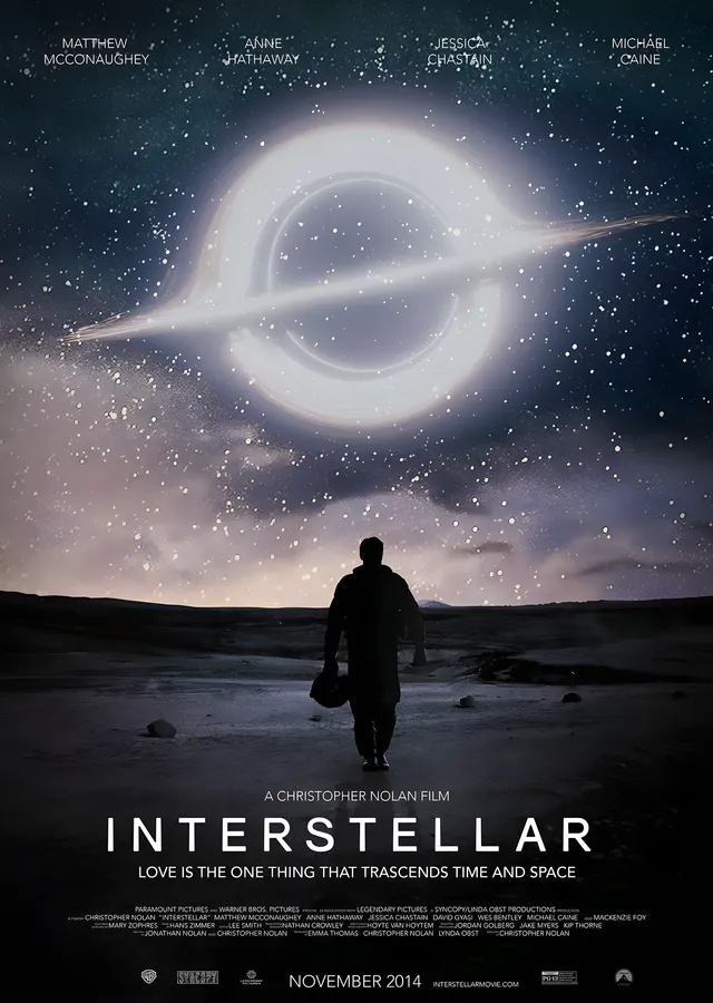 Interstellar - Kara Delik ve Yalnız Yolcu metal tablo