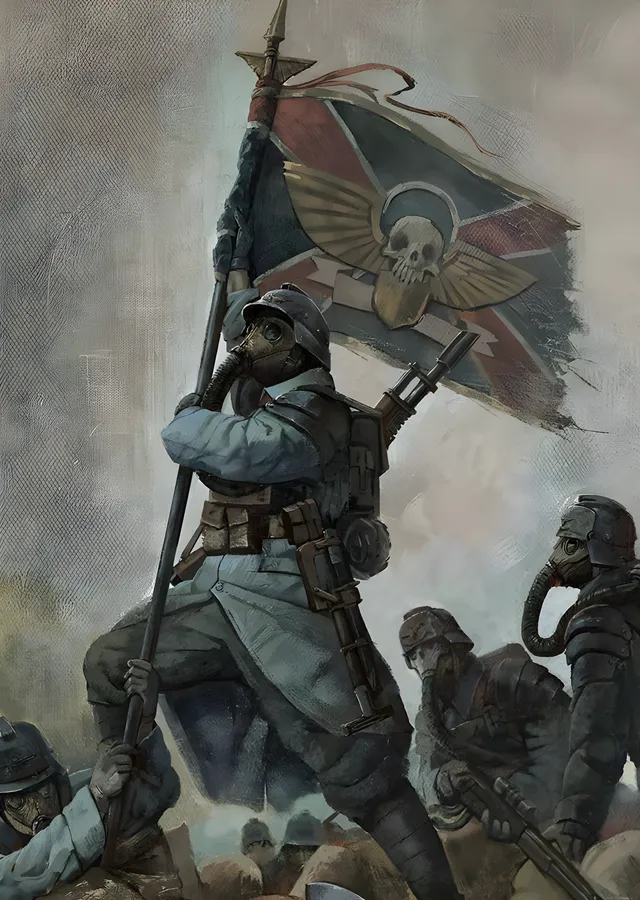 Bayrak Taşıyan Asker metal tablo