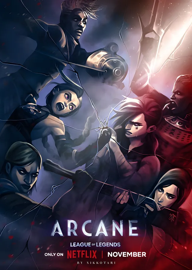Arcane: Mavi Kadro metal tablo