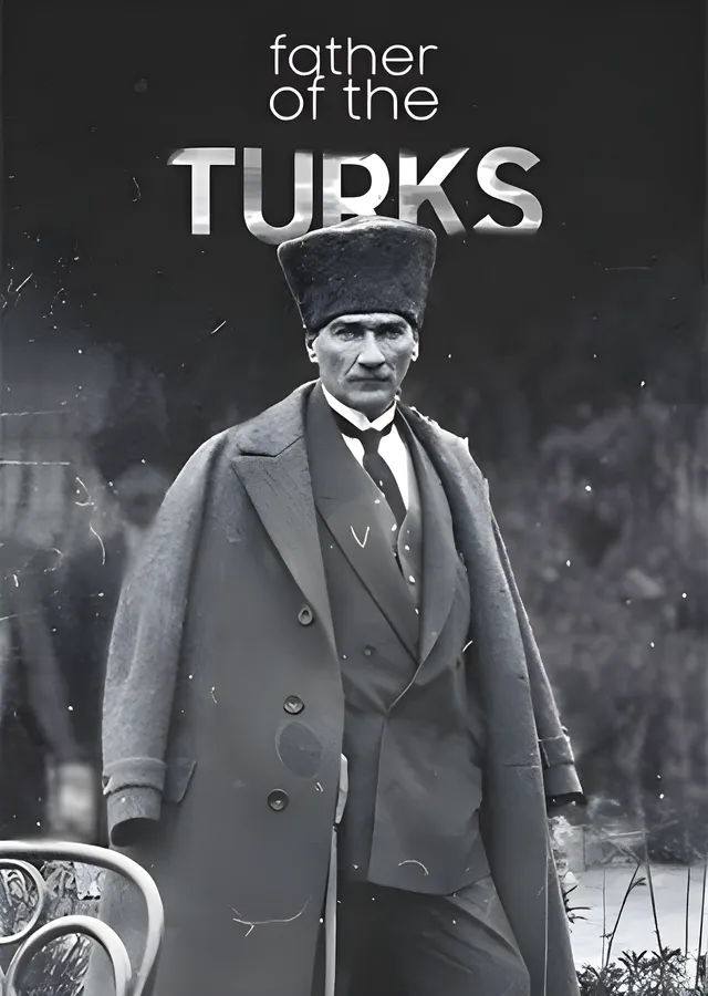 Siyah Arka Planlı Atatürk Posterı metal tablo