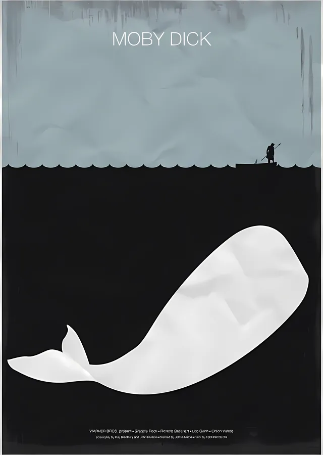 Moby Dick: Beyaz Balinanın Peşinde metal tablo