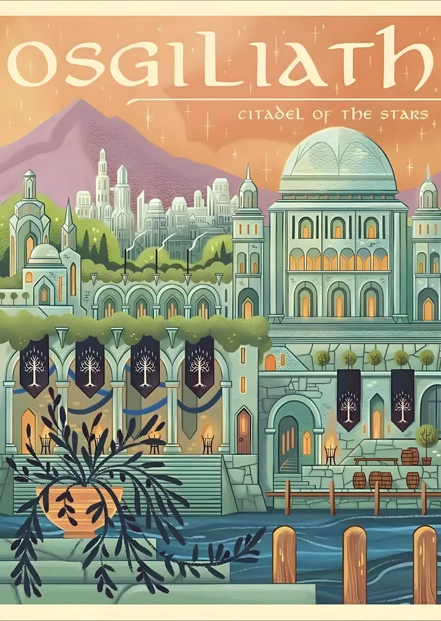 Osgiliath: Citadel of the Stars metal tablo