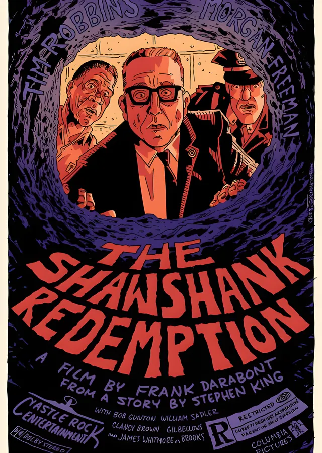 The Shawshank Redemption: Çizgi Roman metal tablo