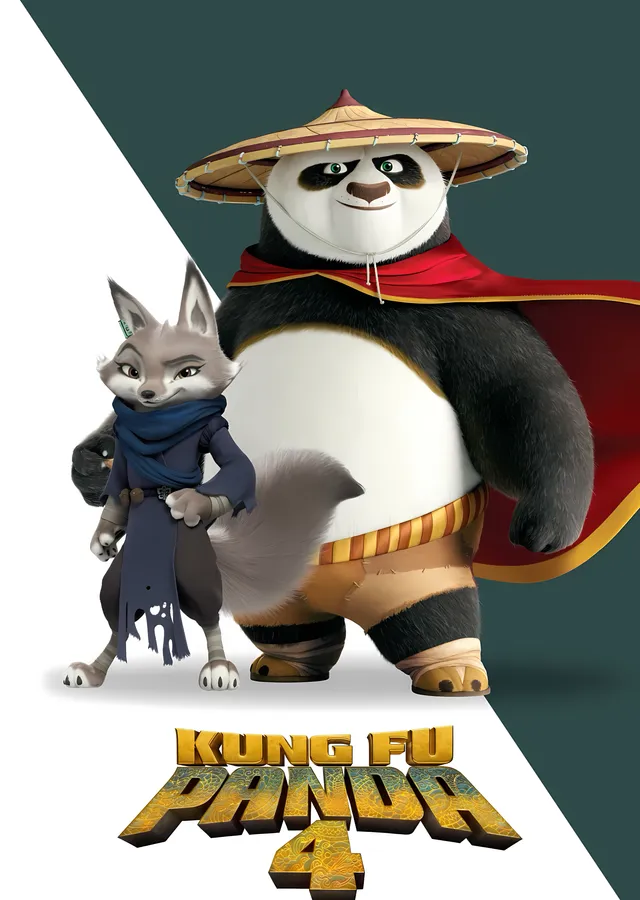 Kung Fu Panda 4: Po ve Zhen metal tablo