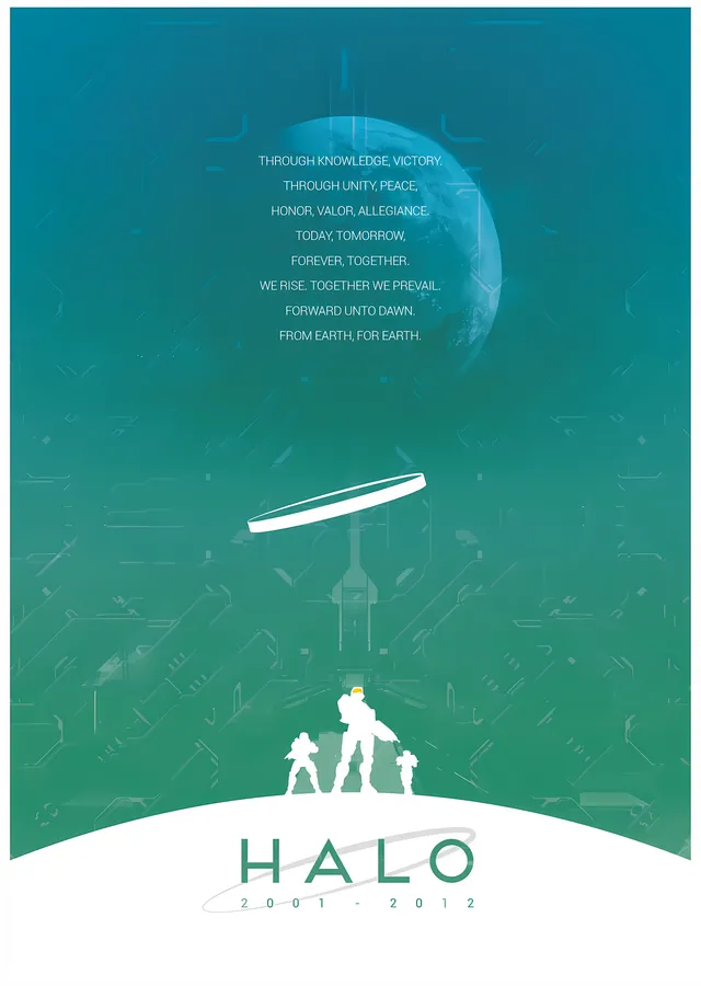 Halo: 2001-2013 metal tablo