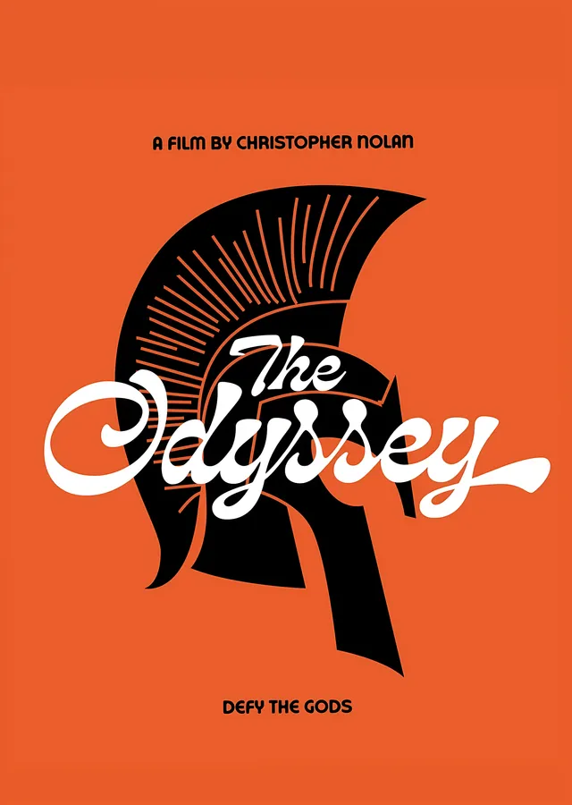 The Odyssey: Turuncu Minimal Miğfer metal tablo