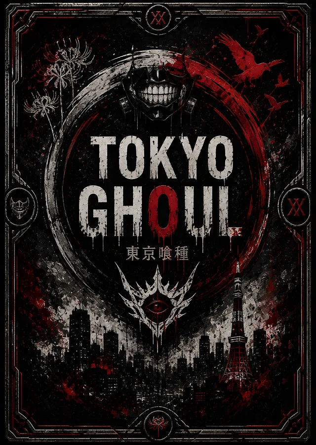 Tokyo Ghoul: Karanlık Amblem metal tablo