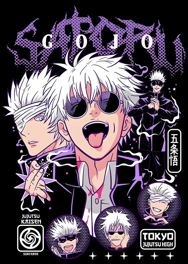 Jujutsu Kaisen: Gojo Satoru Grafiği metal tablo