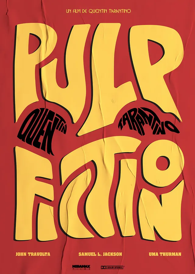 Pulp Fiction metal tablo