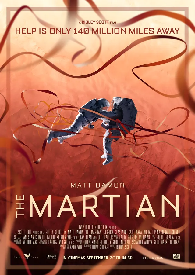 The Martian - Mars'ta Yalnız metal tablo