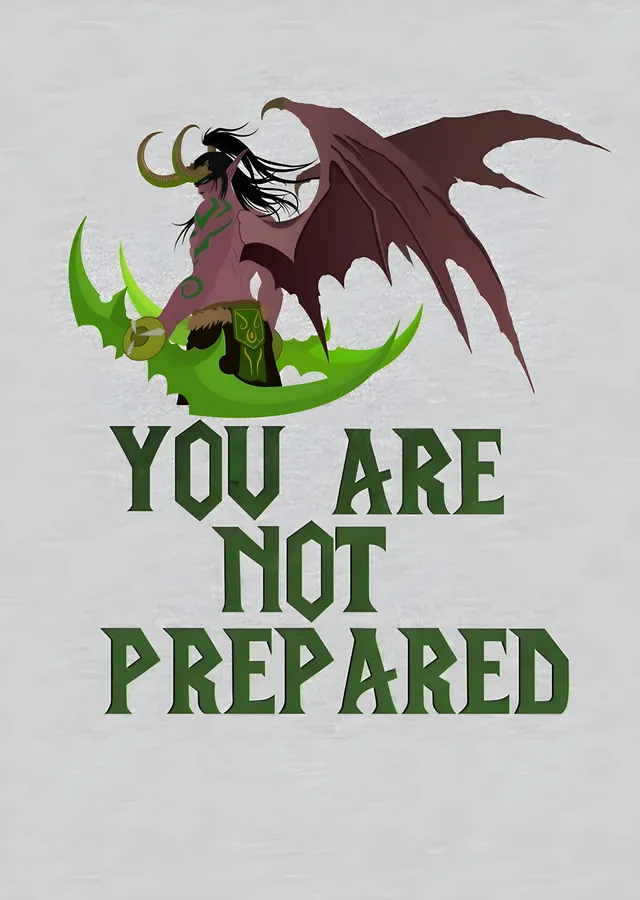 You Are Not Prepared metal tablo