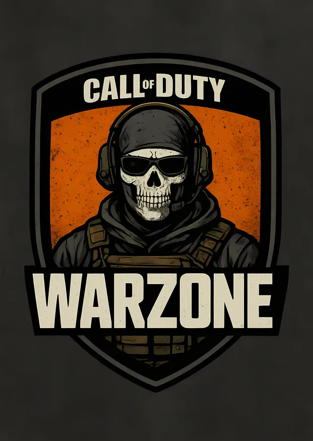 Call of Duty: Warzone Amblemi metal tablo