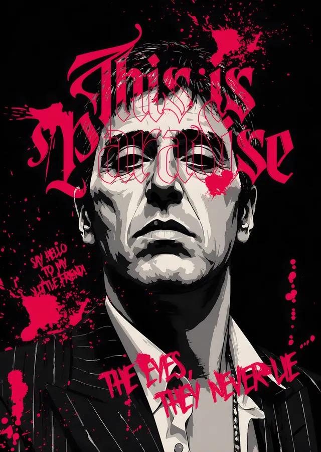 Scarface: This Is Paradise metal tablo