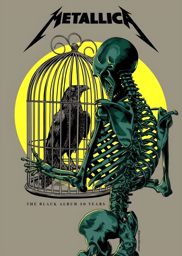Metallica: Black Album 30. Yıl metal tablo